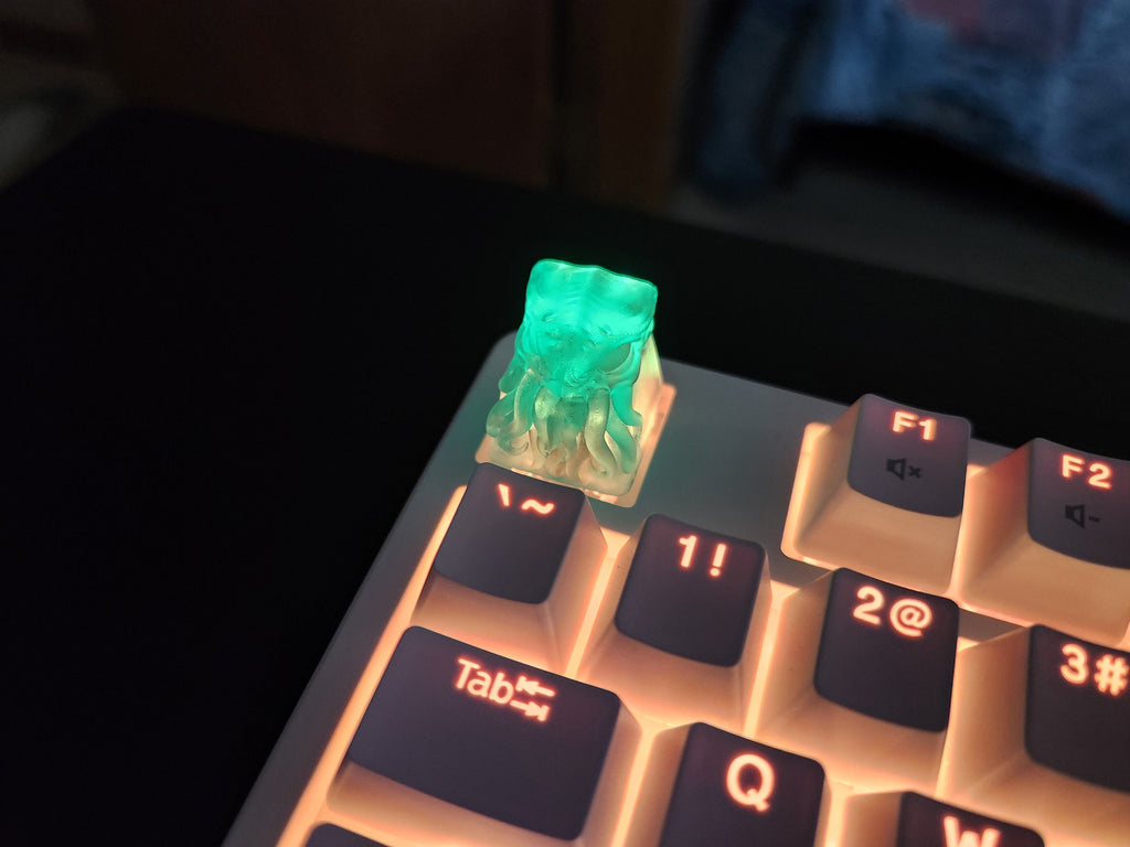 Clear Cthulu Artisan Keycap for mechanical keyboard