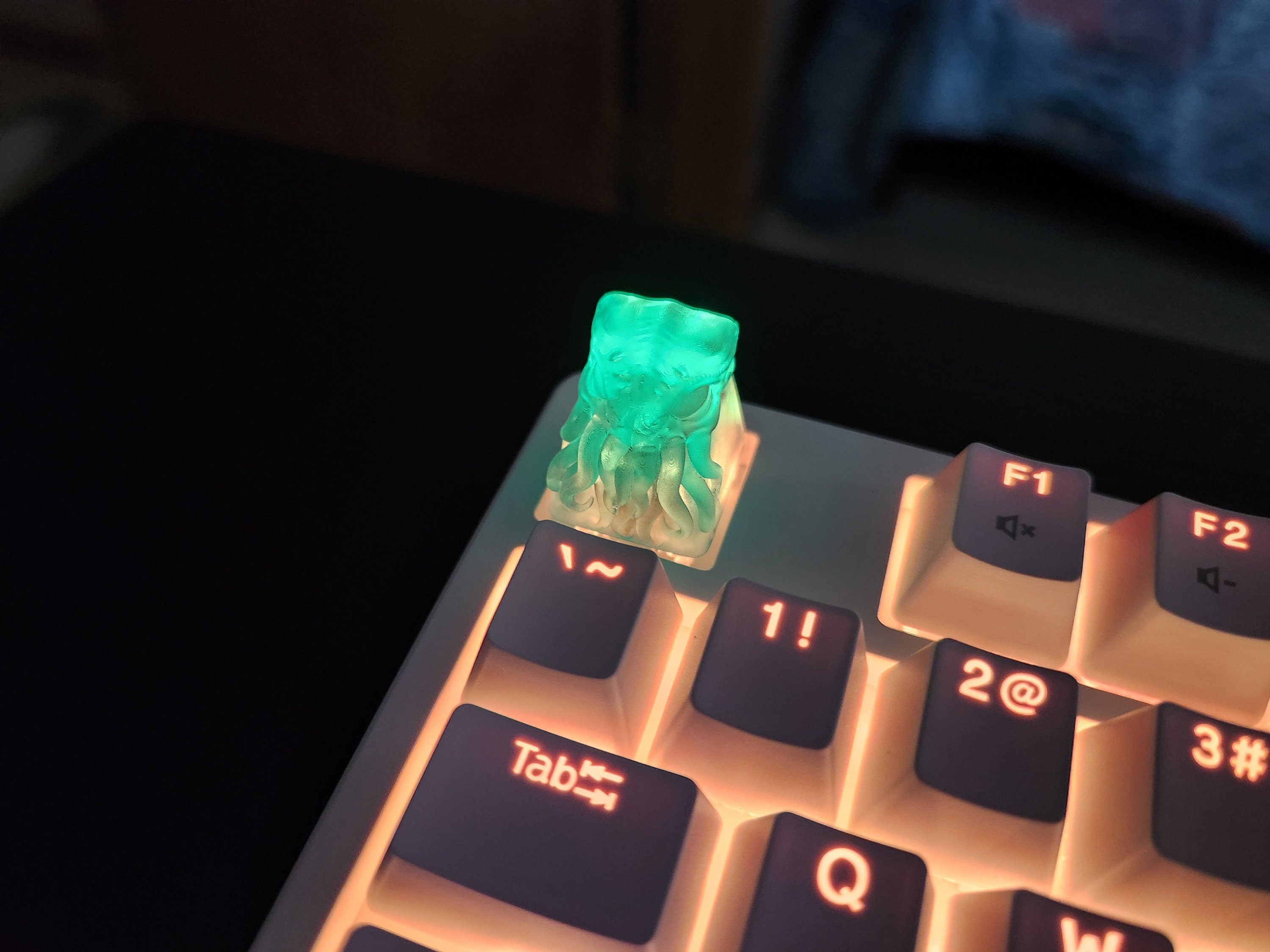 Clear Cthulu Artisan Keycap for mechanical keyboard