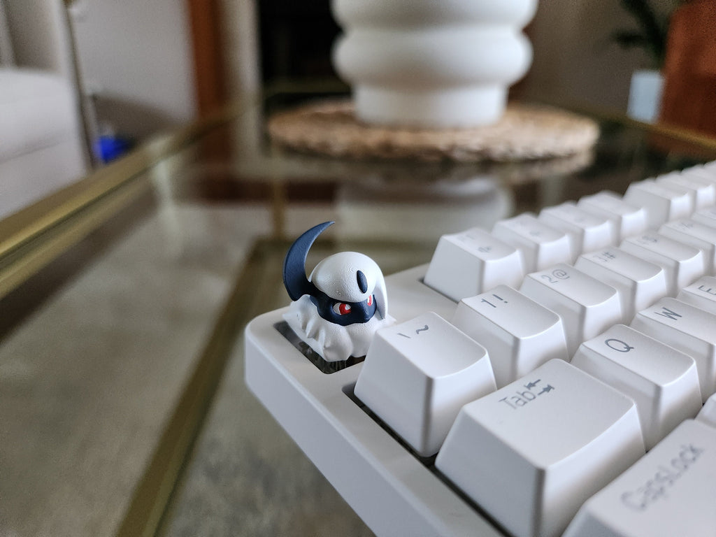 Hand-Painted Anime Absol Artisan Keycap for mechanical keyboard