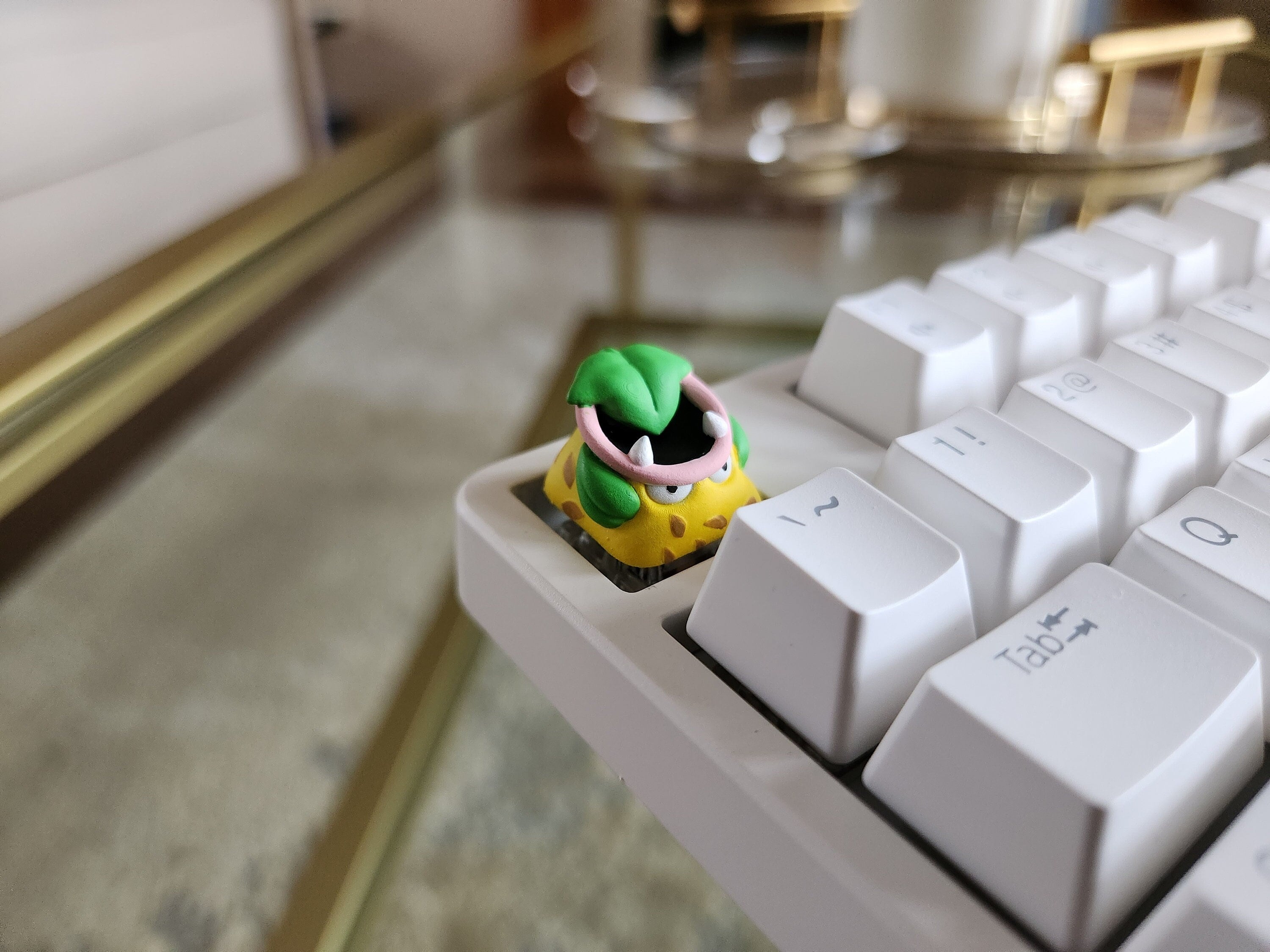 Hand-Painted Anime Victreebel Artisan Keycap for mechanical keyboard