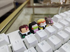 Hand-Painted Demon Slayer Artisan Keycaps for mechanical keyboard