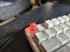 Clear video game-inspired artisan keycap for Cherry MX keyboard