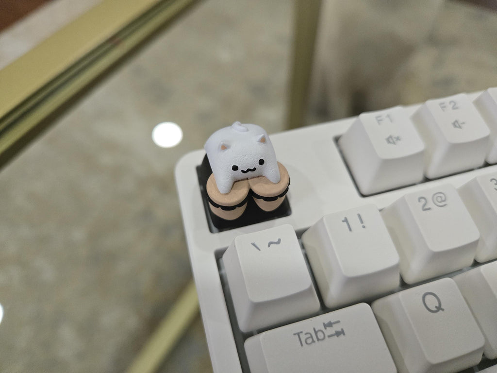 Hand-Painted Bongo Cat Artisan Keycap for mechanical keyboard
