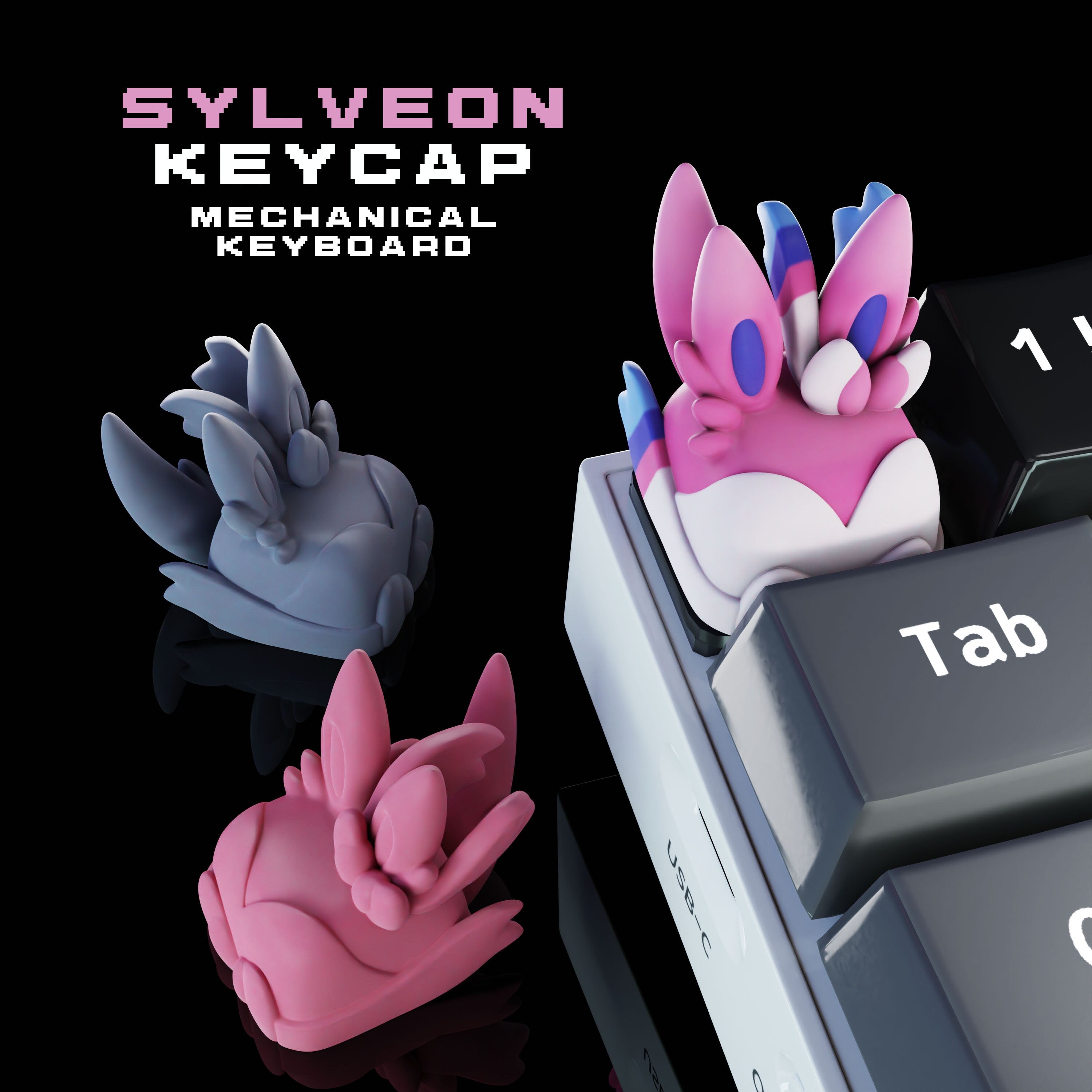 Hand-Painted Anime Artisan Keycaps for mechanical keyboard
