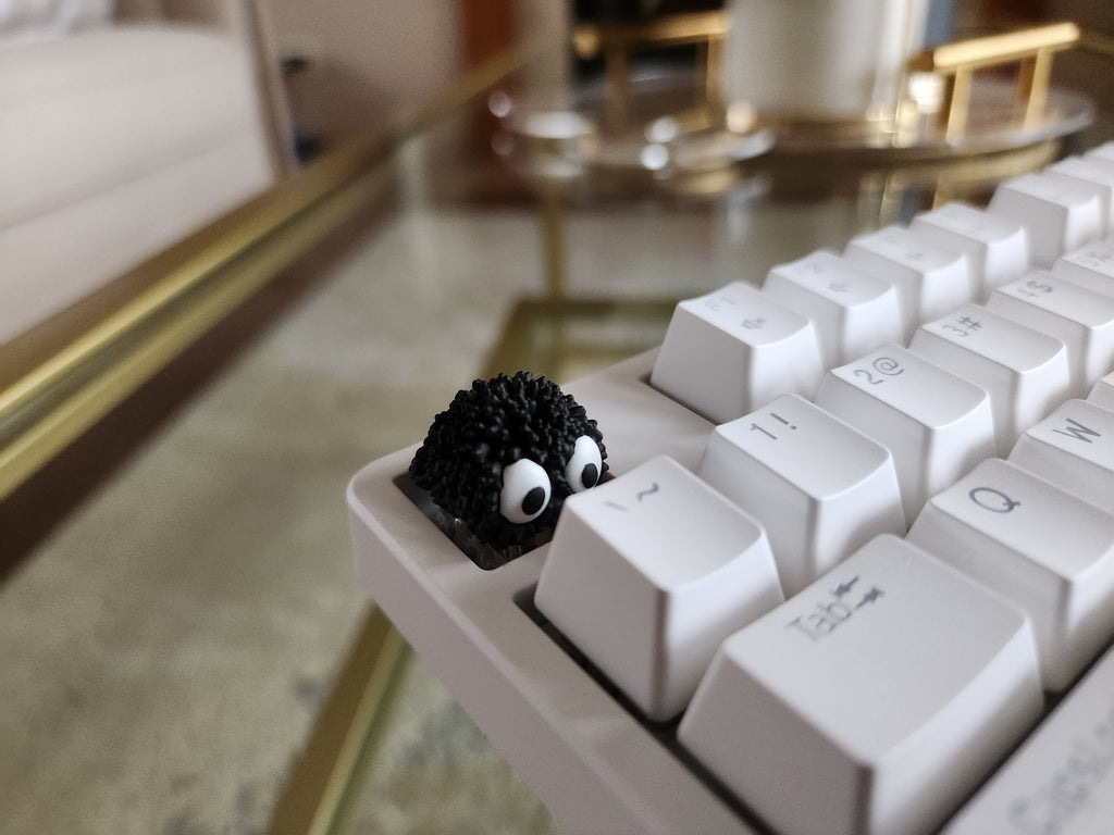 Hand-Painted Soot Sprite Artisan Keycap for mechanical keyboard
