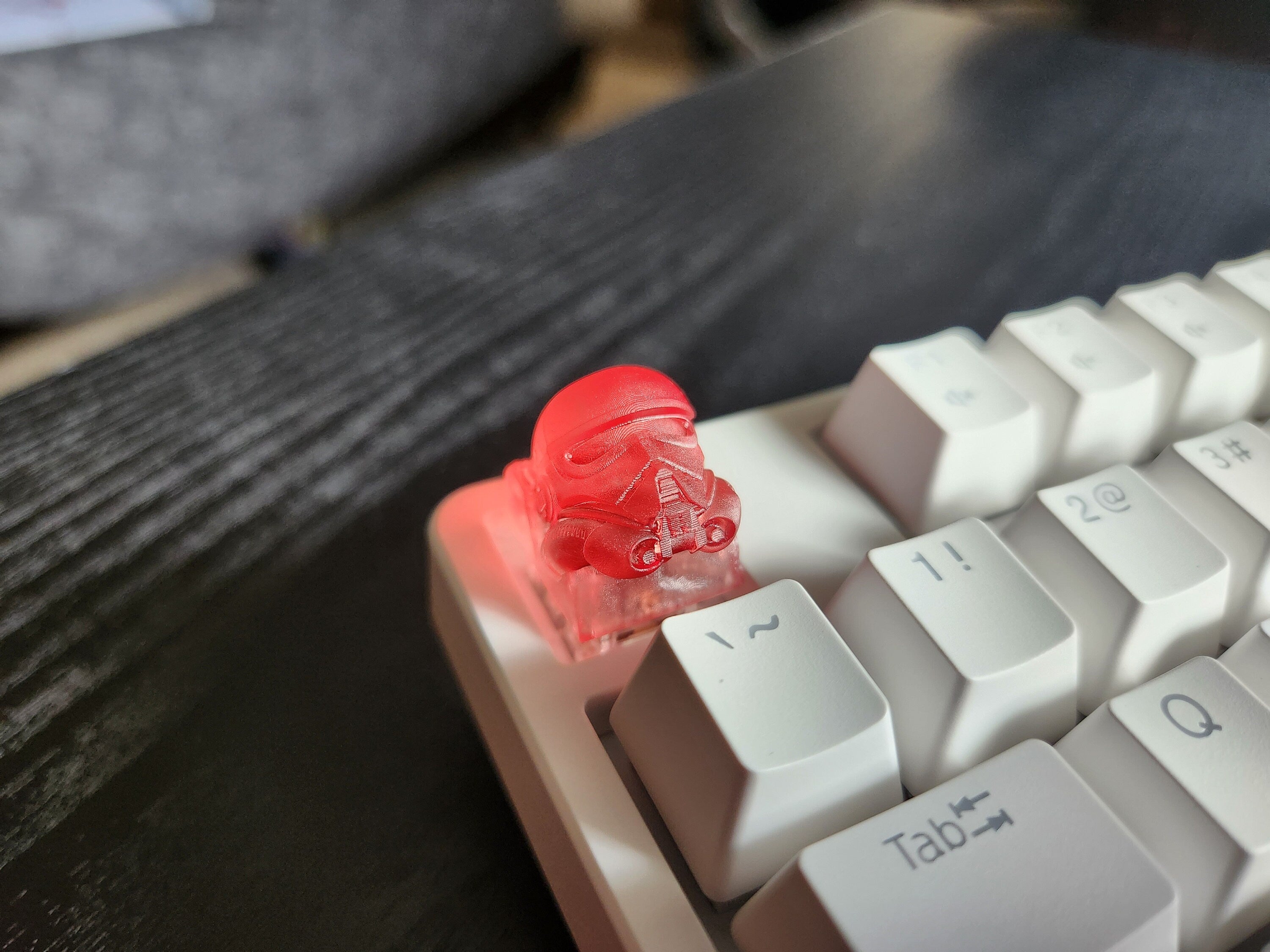Clear Trooper Artisan Keycap for mechanical keyboard