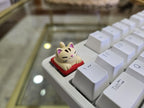Cozy Cat Keycap – hand painted artisan keycap for mechanical keyboard