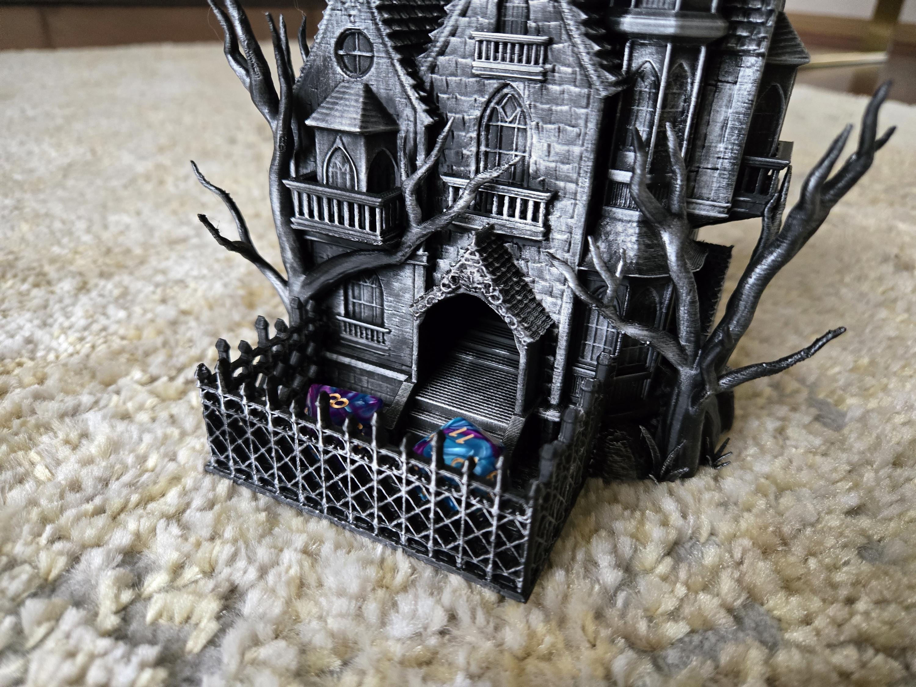 Haunted House Dice Tower tabletop dice tower