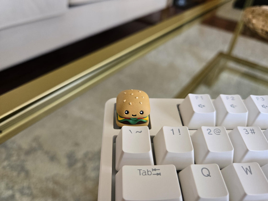 Hand-Painted Burger Food Artisan Keycap for mechanical keyboard