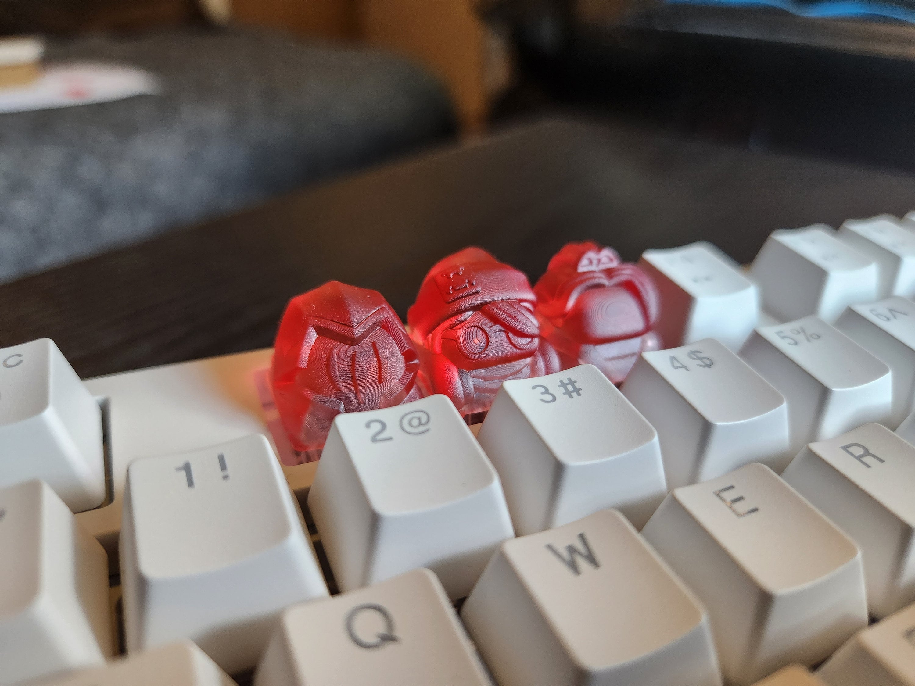 Clear Video Game Artisan Keycap for mechanical keyboard
