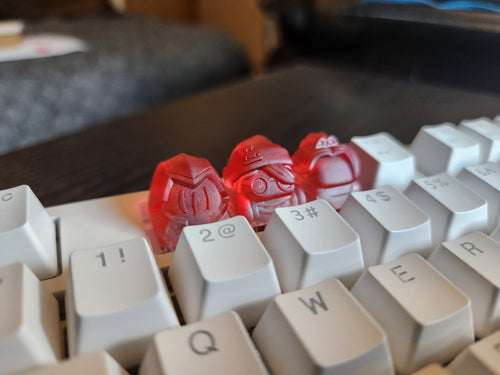 Clear Video Game Artisan Keycap for mechanical keyboard