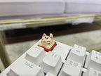 Cozy Cat Keycap – hand painted artisan keycap for mechanical keyboard – view 3
