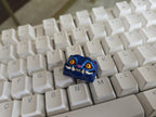 Demon Hunter Cat Keycap – hand painted artisan keycap for mechanical keyboard – view 5
