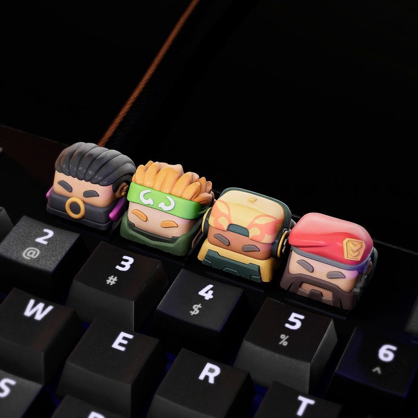 Hand-Painted Video Game Artisan Keycaps for mechanical keyboard