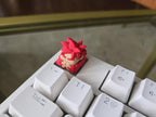 Hand-Painted Anime SSJ 4 Artisan Keycap for mechanical keyboard
