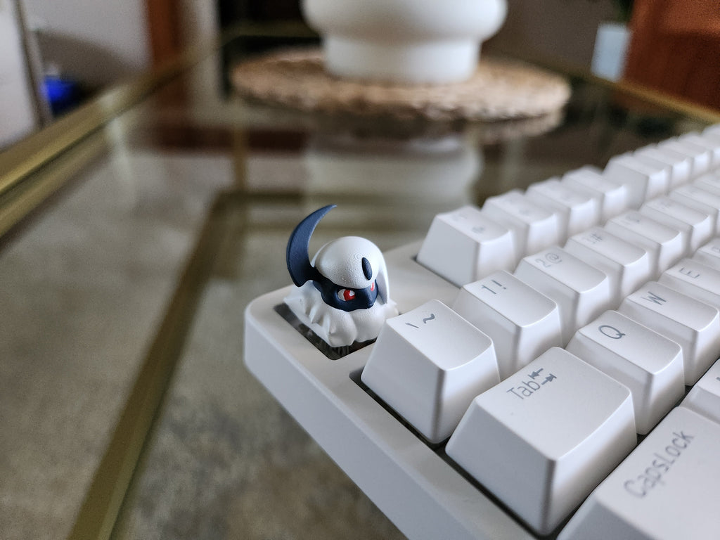 Hand-Painted Anime Absol Artisan Keycap for mechanical keyboard