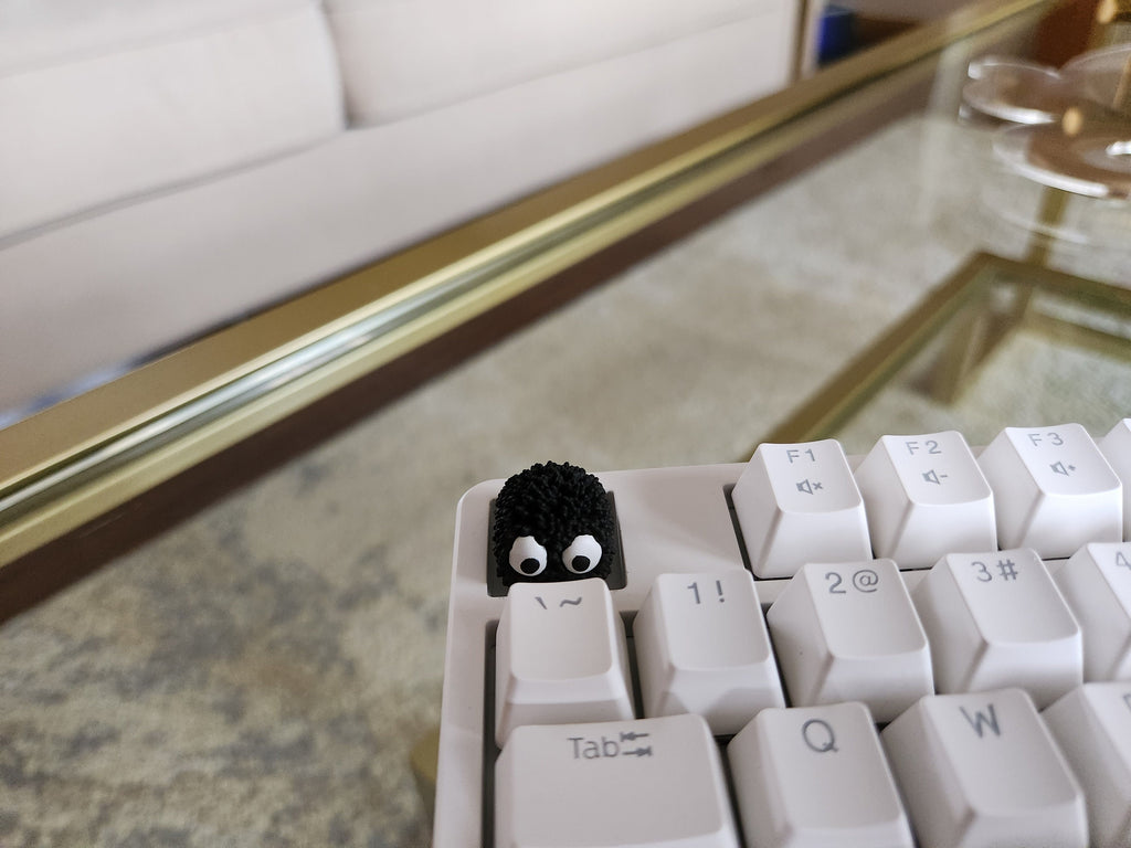 Hand-Painted Soot Sprite Artisan Keycap for mechanical keyboard