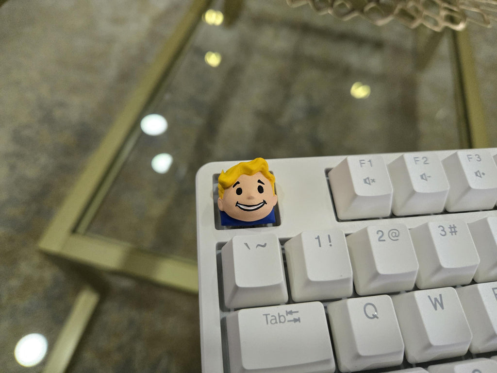 Hand-Painted Vault Boy Artisan Keycap for mechanical keyboard