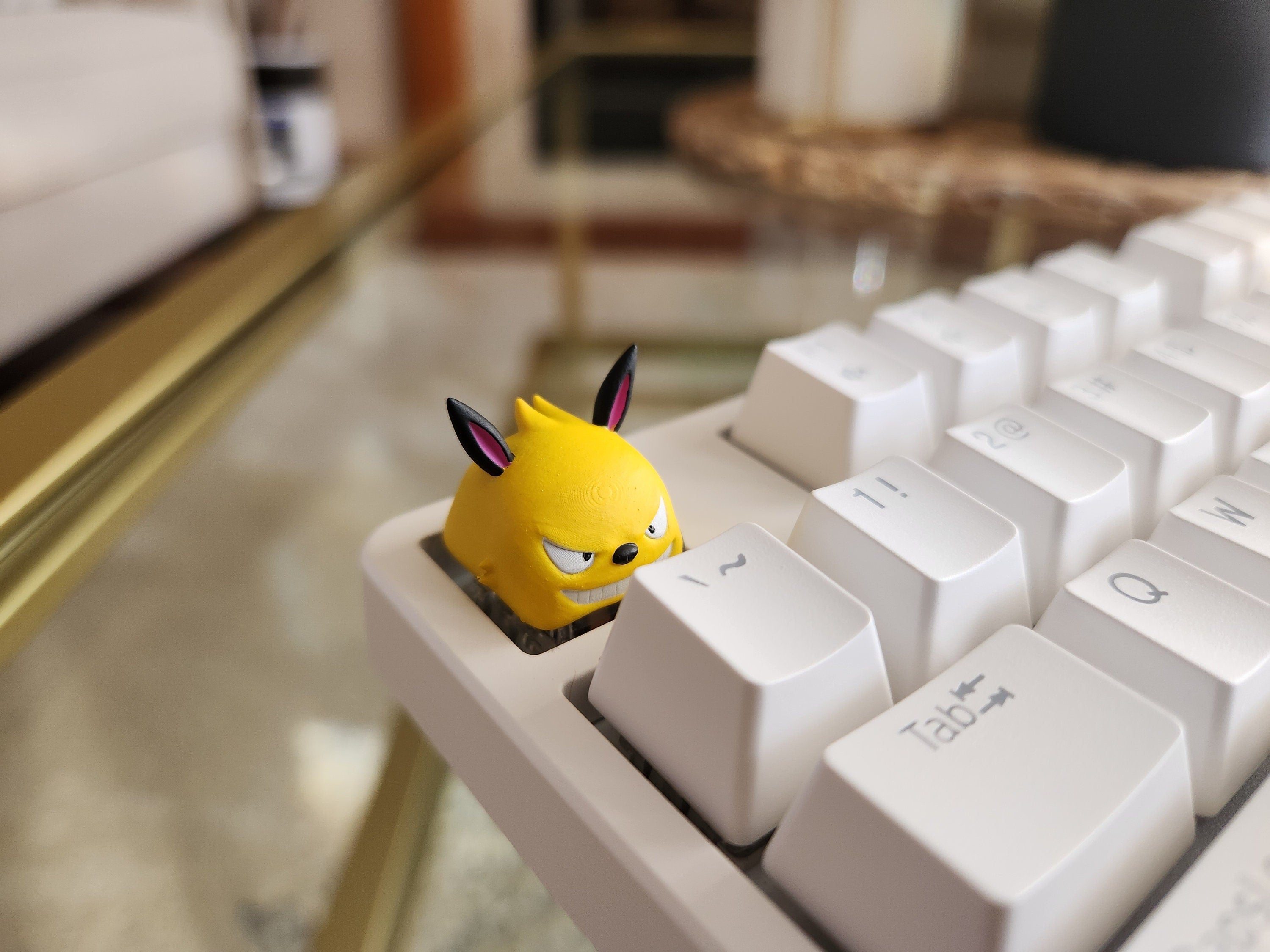 Hand-Painted Palworld Grizzbolt Video Game Artisan Keycap for mechanical keyboard