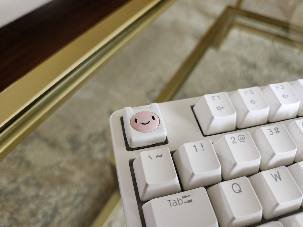 Hand-Painted Adventure Time Finn Artisan Keycap for mechanical keyboard