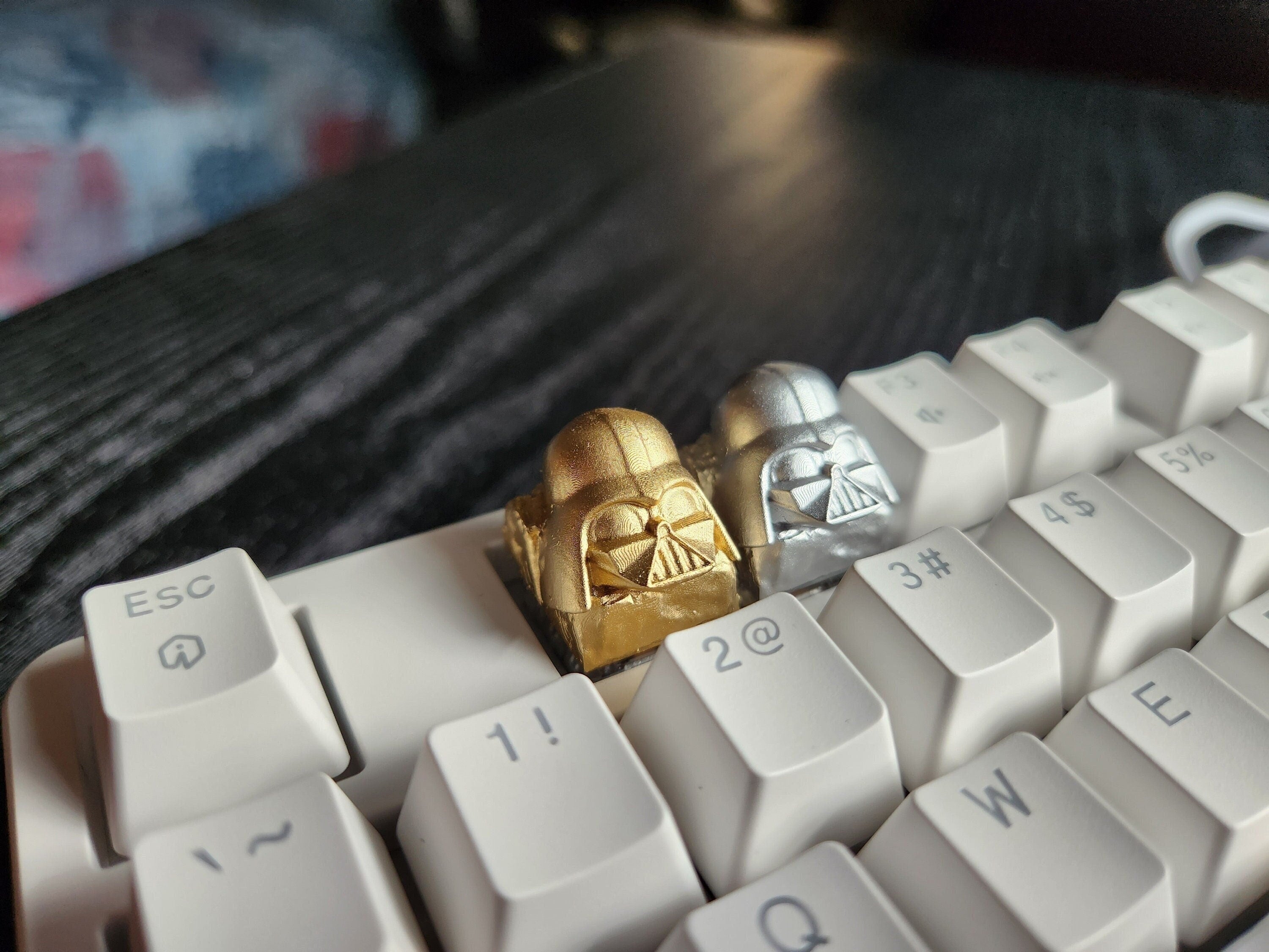 Hand-Painted Video Game Metallic Artisan Keycap for mechanical keyboard