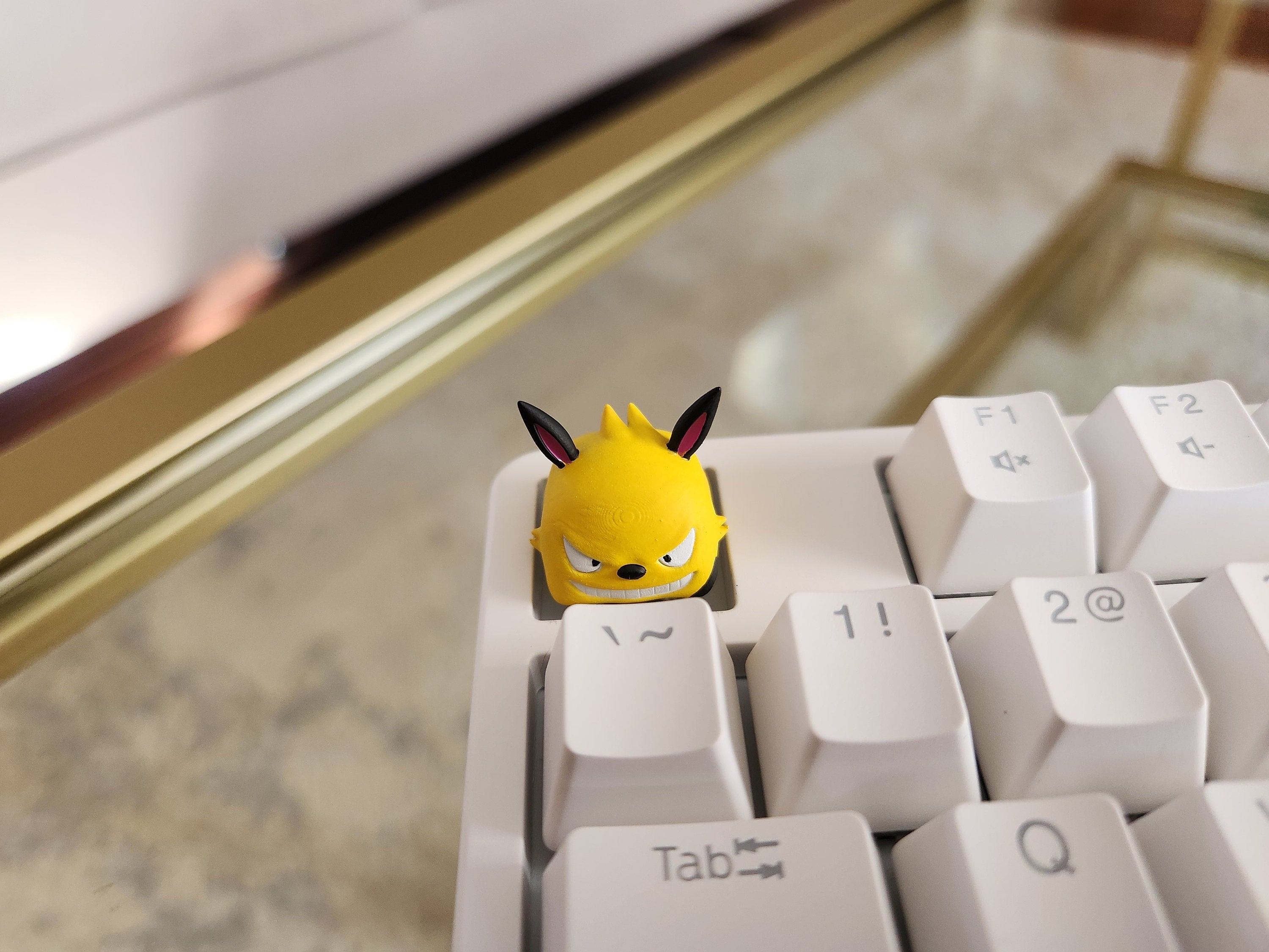 Hand-Painted Palworld Grizzbolt Video Game Artisan Keycap for mechanical keyboard