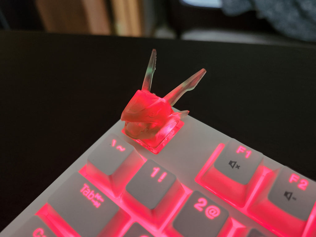 Clear Video Game Artisan Keycap for mechanical keyboard