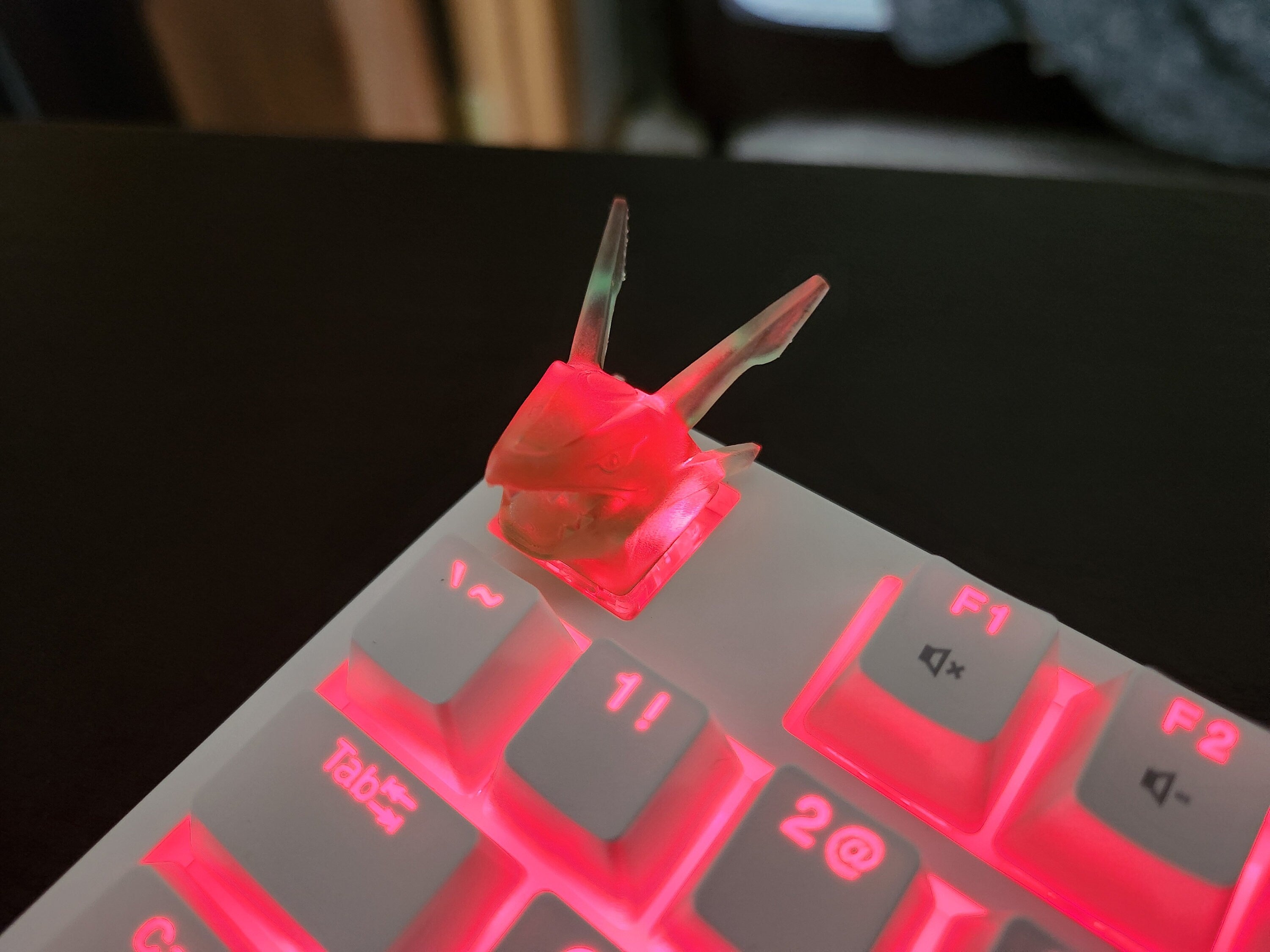 Clear Video Game Artisan Keycap for mechanical keyboard