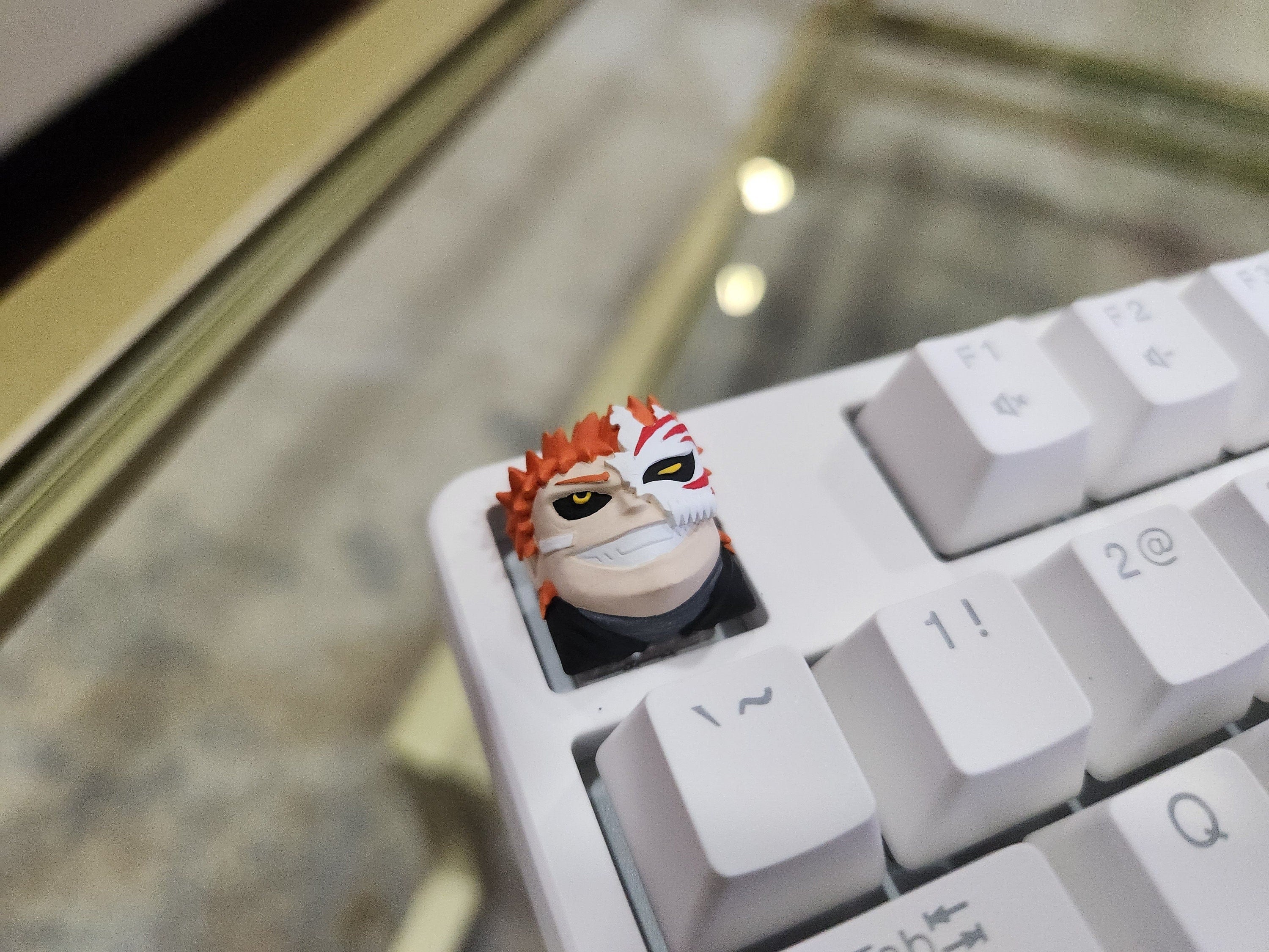 Hand-painted anime character artisan keycap for mechanical keyboard