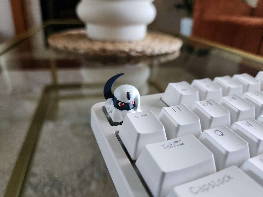 Hand-Painted Anime Absol Artisan Keycap for mechanical keyboard