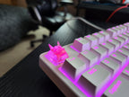 Clear Japanese Oni Mask Artisan Keycap for mechanical keyboard