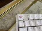Golden Adventurer Keycap – hand painted artisan keycap for mechanical keyboard – view 2
