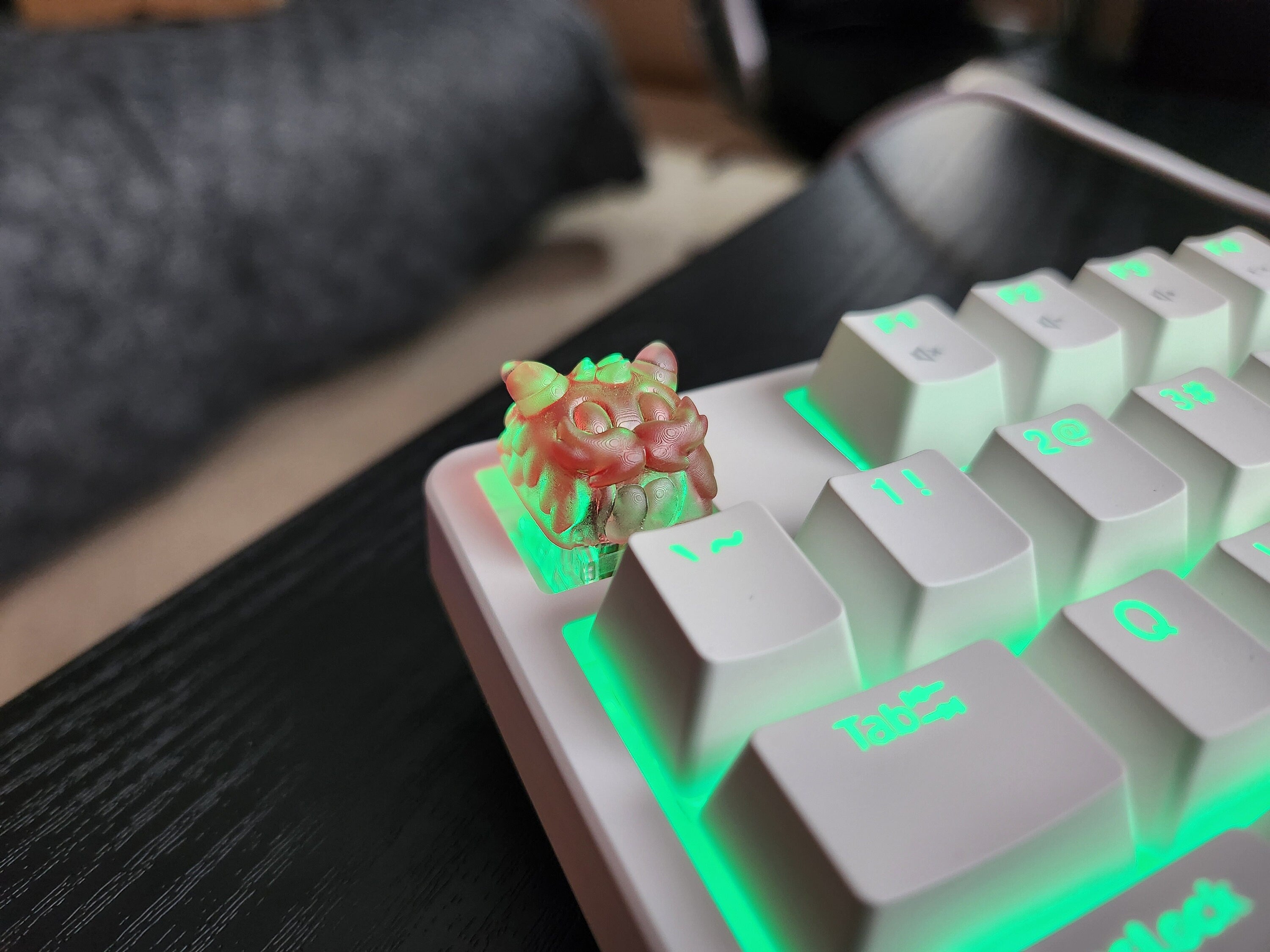 Clear Video Game Artisan Keycap for mechanical keyboard