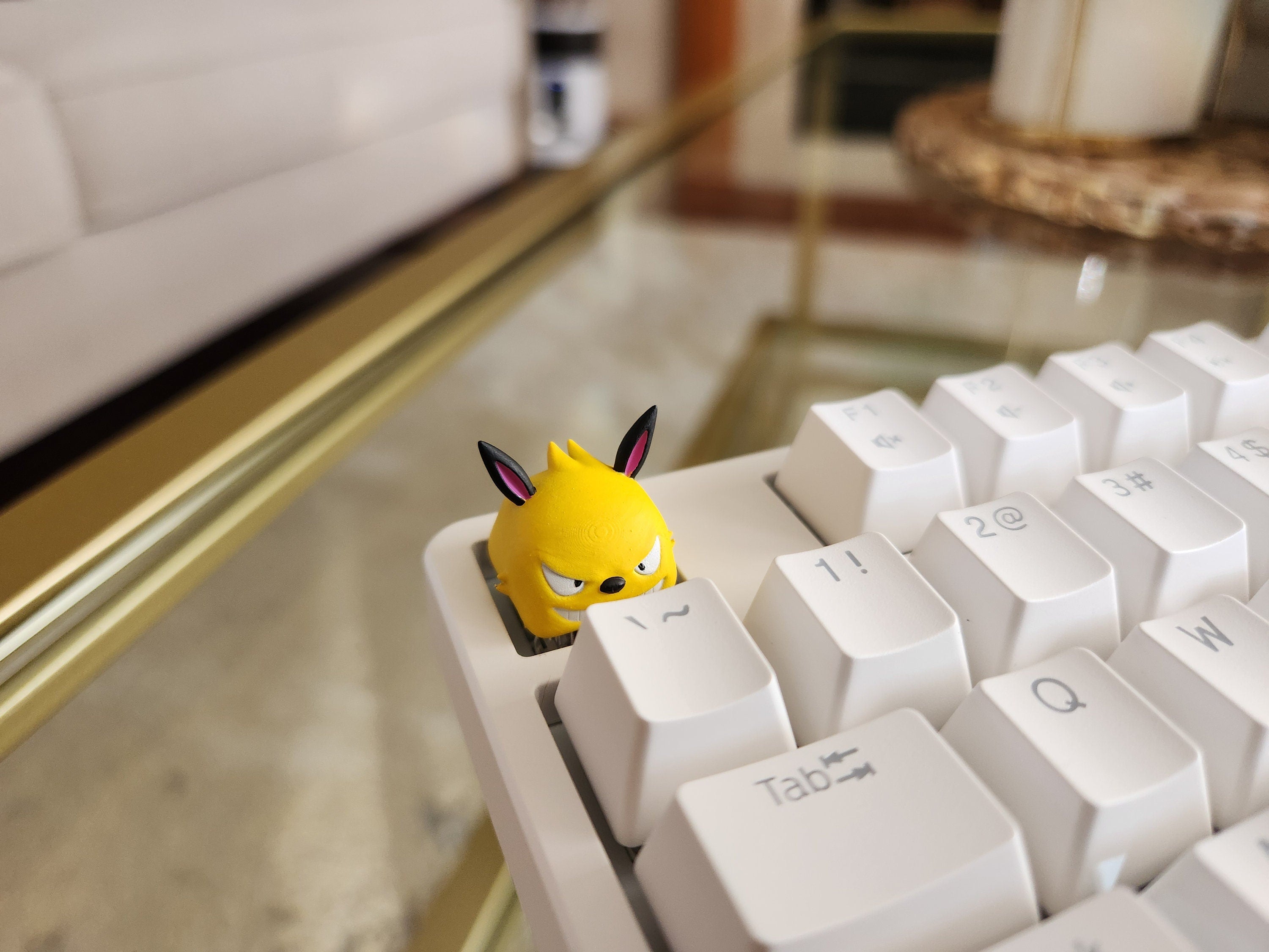 Hand-Painted Palworld Grizzbolt Video Game Artisan Keycap for mechanical keyboard