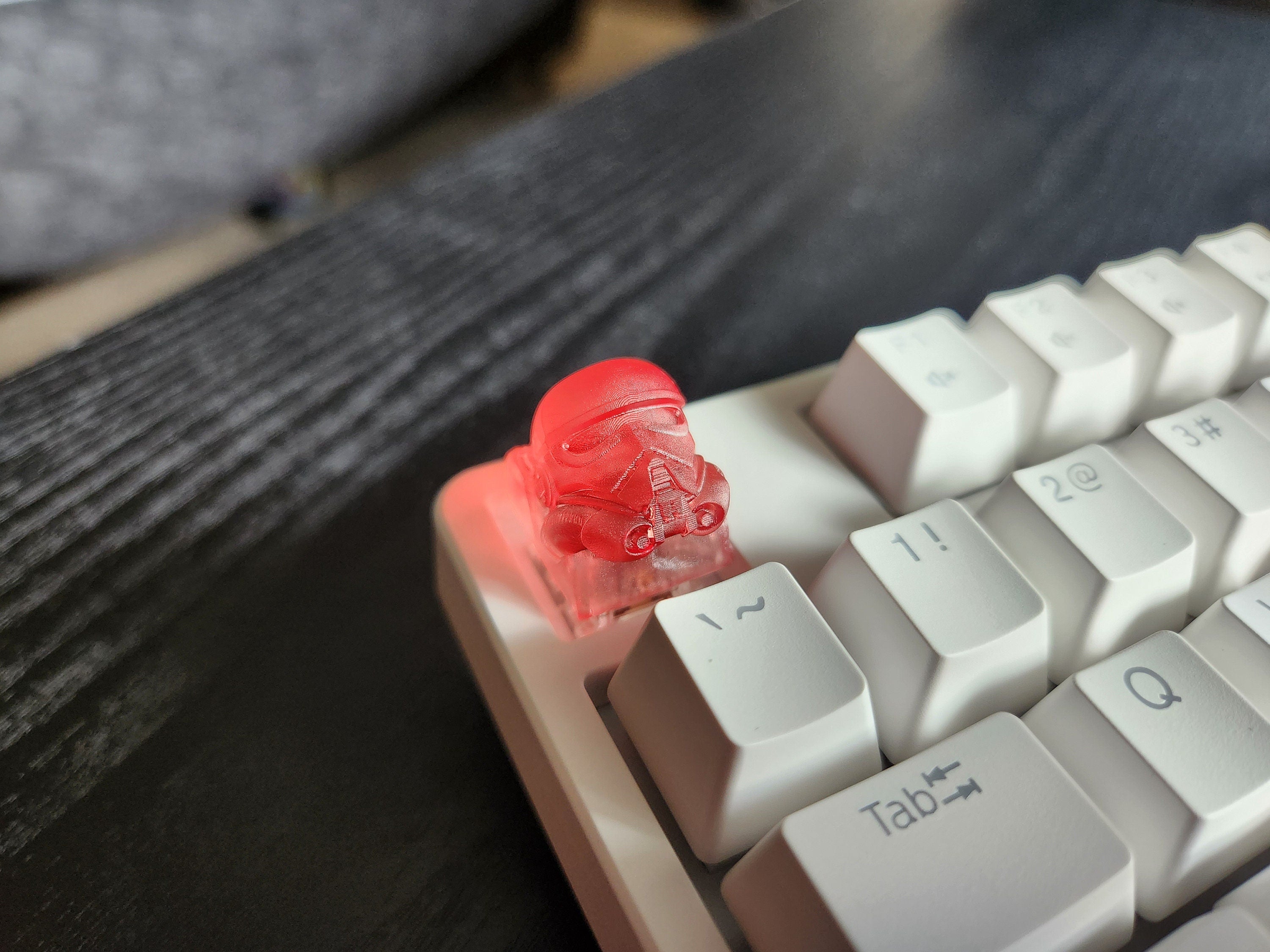 Clear Trooper Artisan Keycap for mechanical keyboard