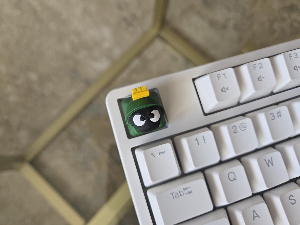 Hand-Painted Marvin the Martian Artisan Keycap for mechanical keyboard