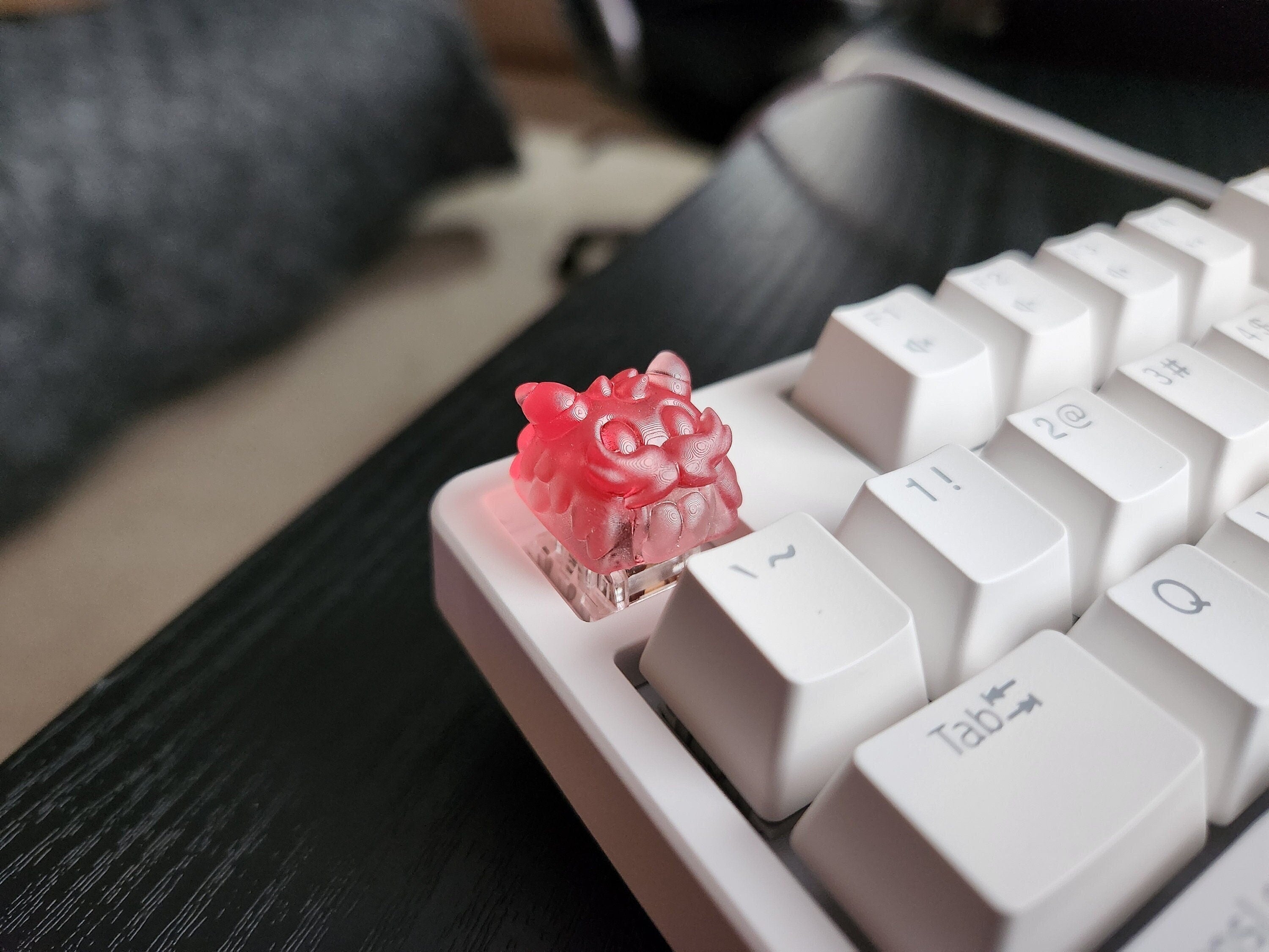 Clear Video Game Artisan Keycap for mechanical keyboard