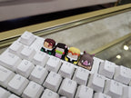 Hand-Painted Demon Slayer Artisan Keycaps for mechanical keyboard