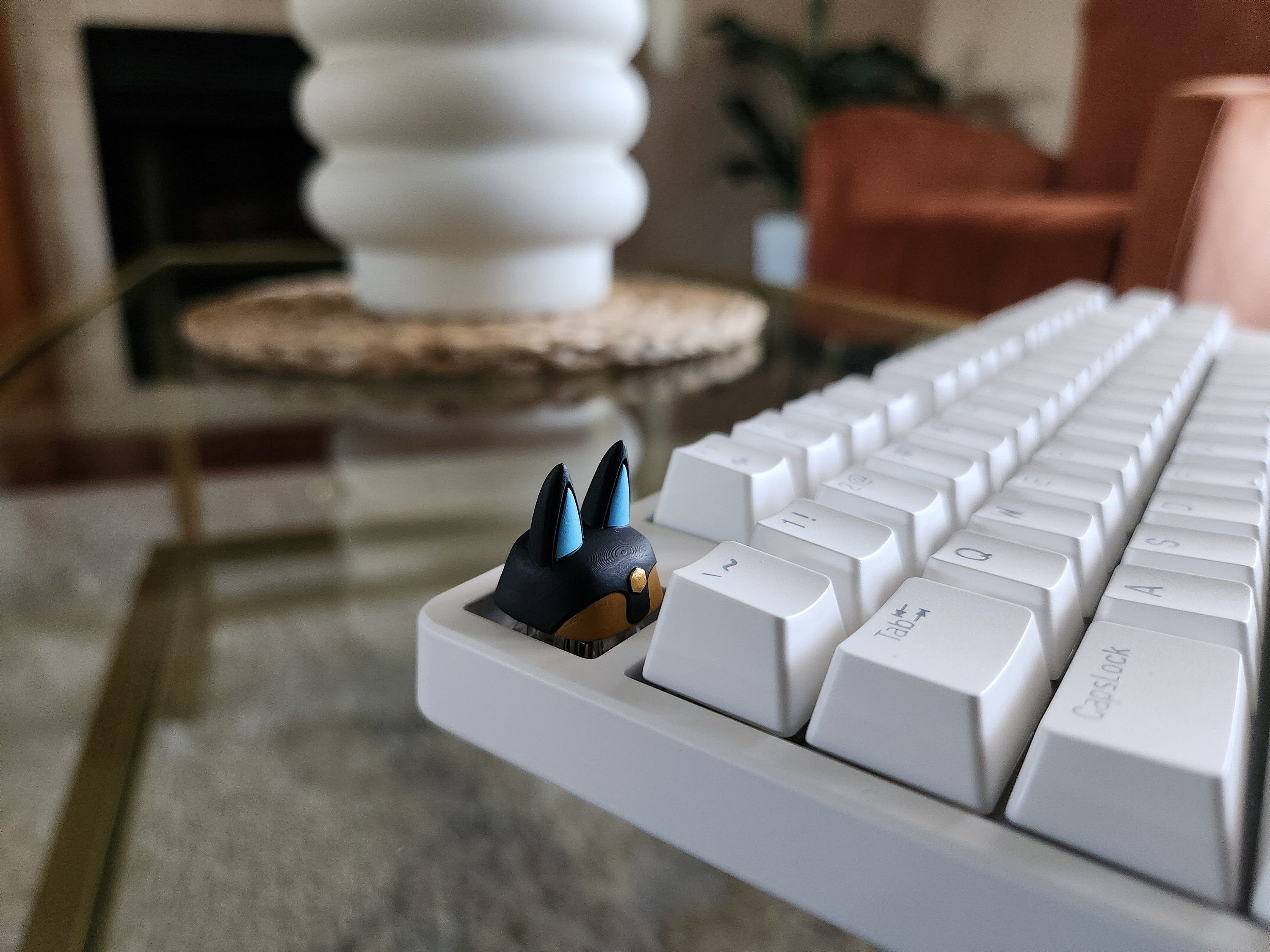 Hand-Painted Palworld Anubis Video Game Artisan Keycap for mechanical keyboard