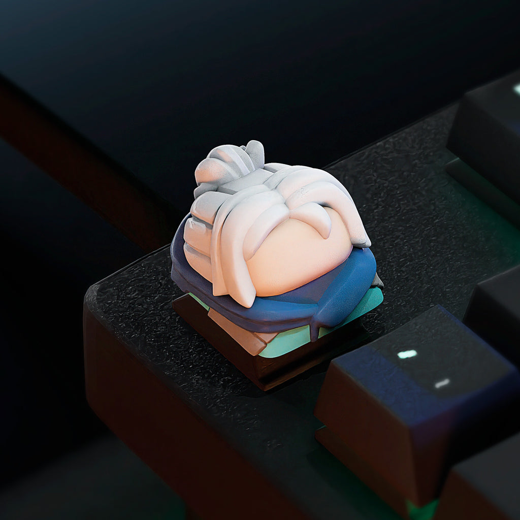 Hand-Painted Valorant Jett, Viper and Sova Artisan Keycaps for mechanical keyboard