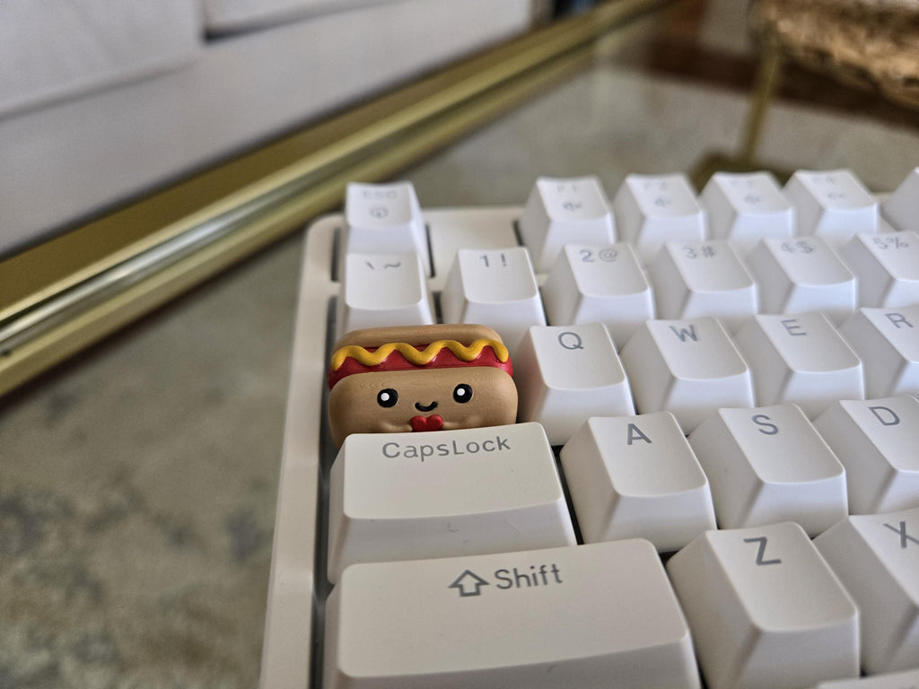 Hand-Painted Hotdog Food Artisan Keycap for mechanical keyboard