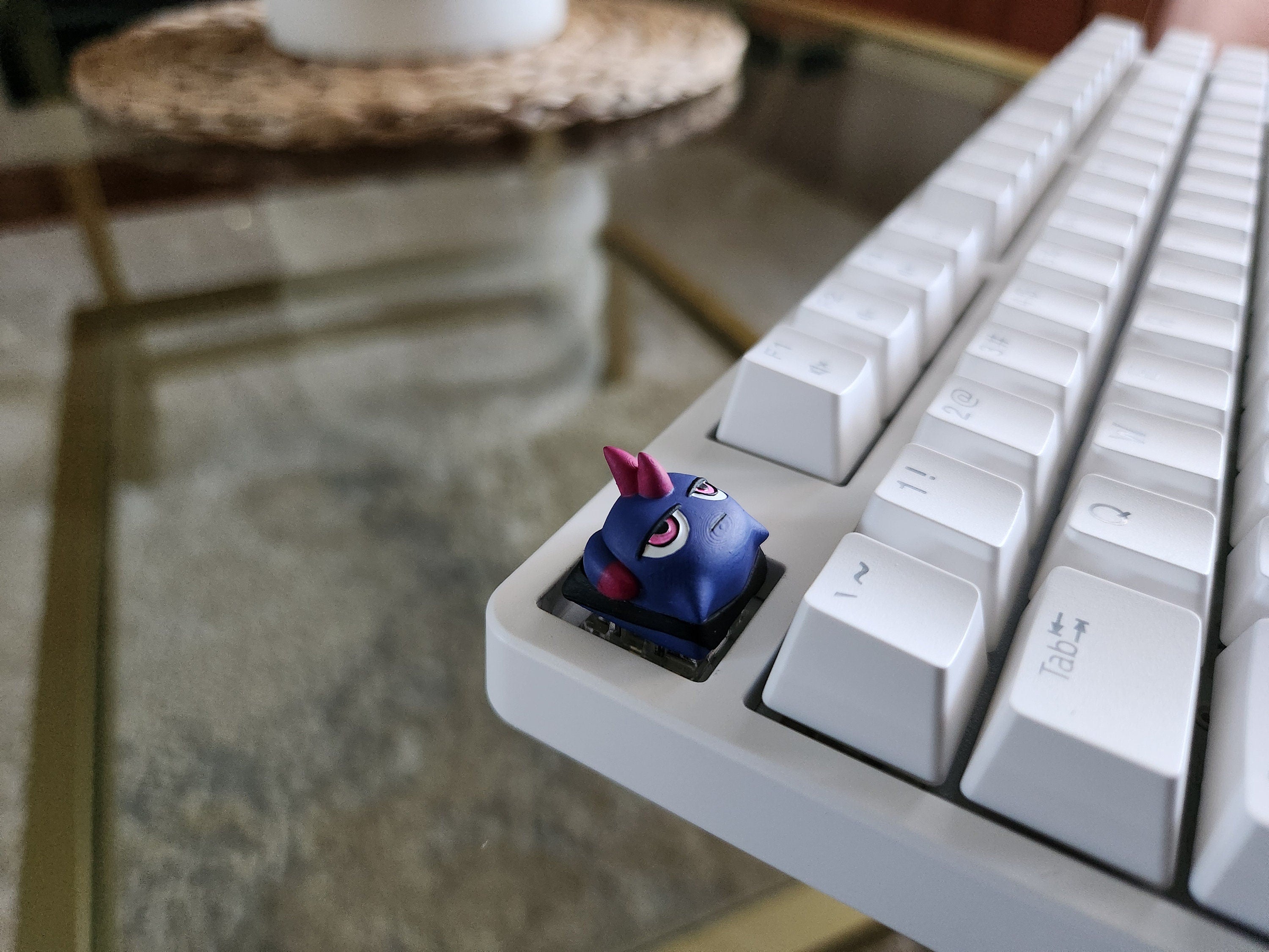 Hand-Painted Palworld Depresso Video Game Artisan Keycap for mechanical keyboard