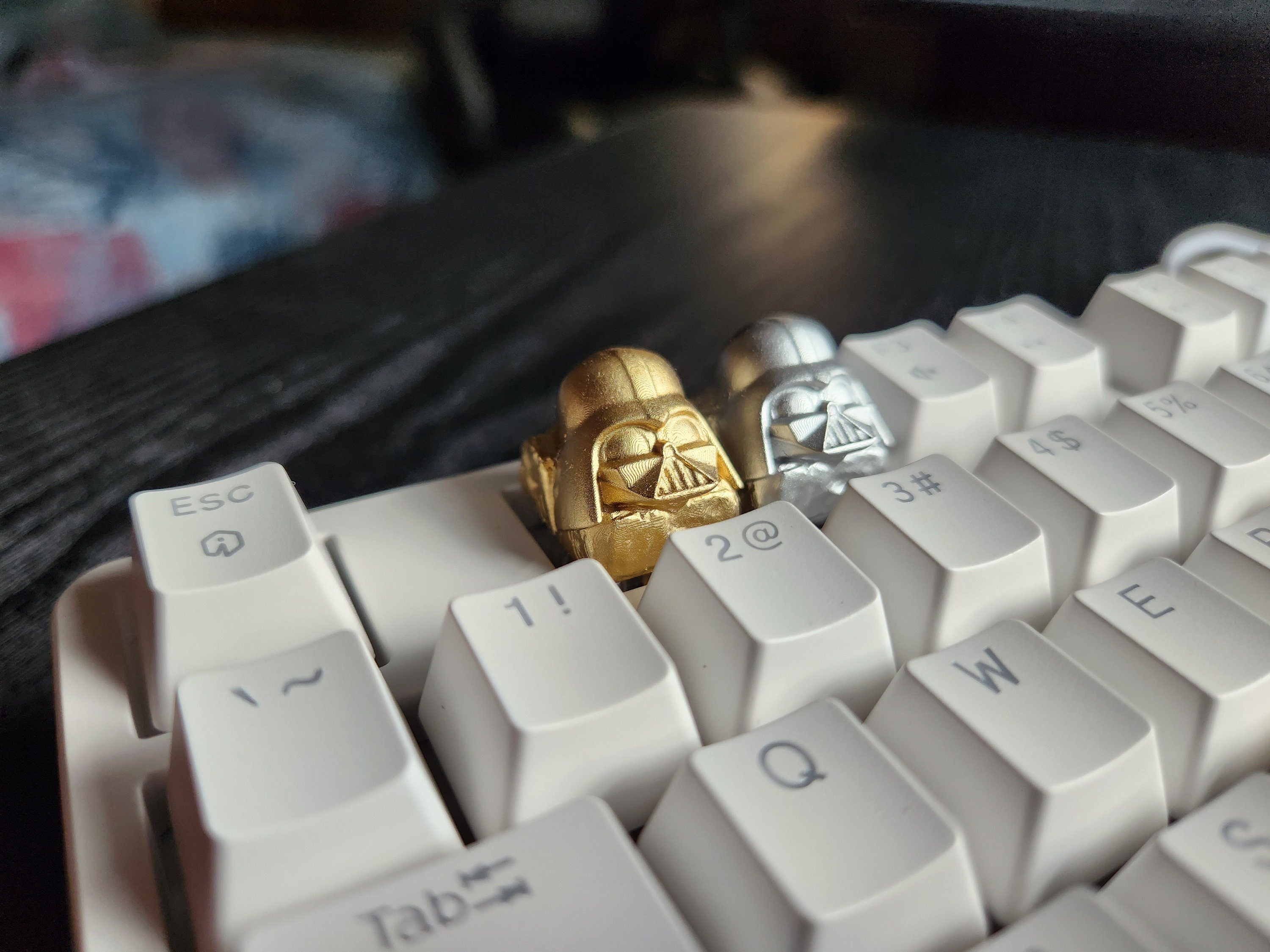 Hand-Painted Video Game Metallic Artisan Keycap for mechanical keyboard