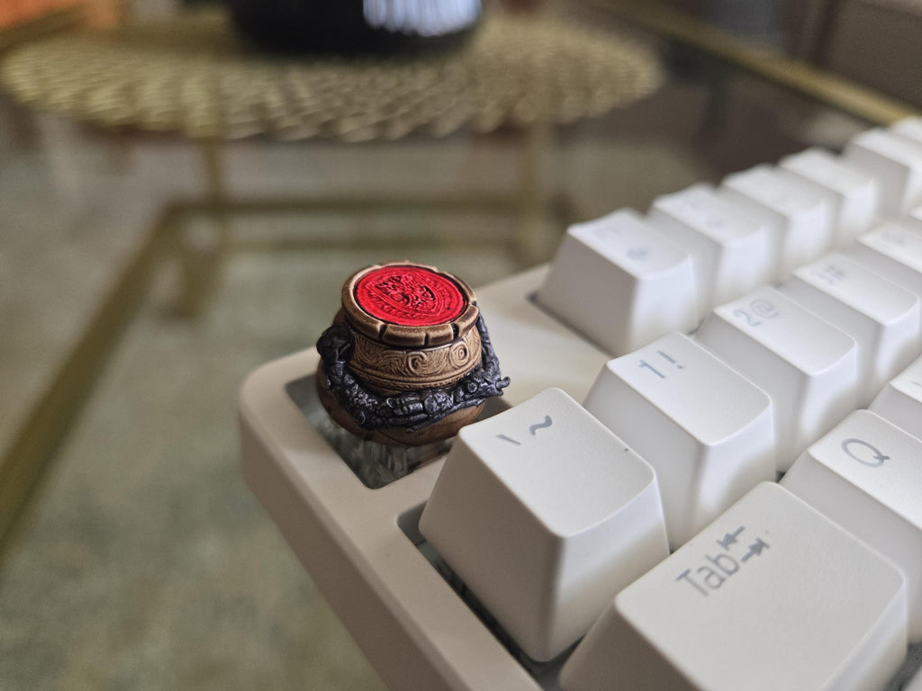 Hand-Painted Alexander Pot Video Game Fanart Artisan Keycap for mechanical keyboard