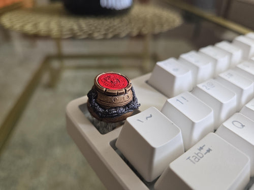 Hand-Painted Alexander Pot Video Game Fanart Artisan Keycap for mechanical keyboard