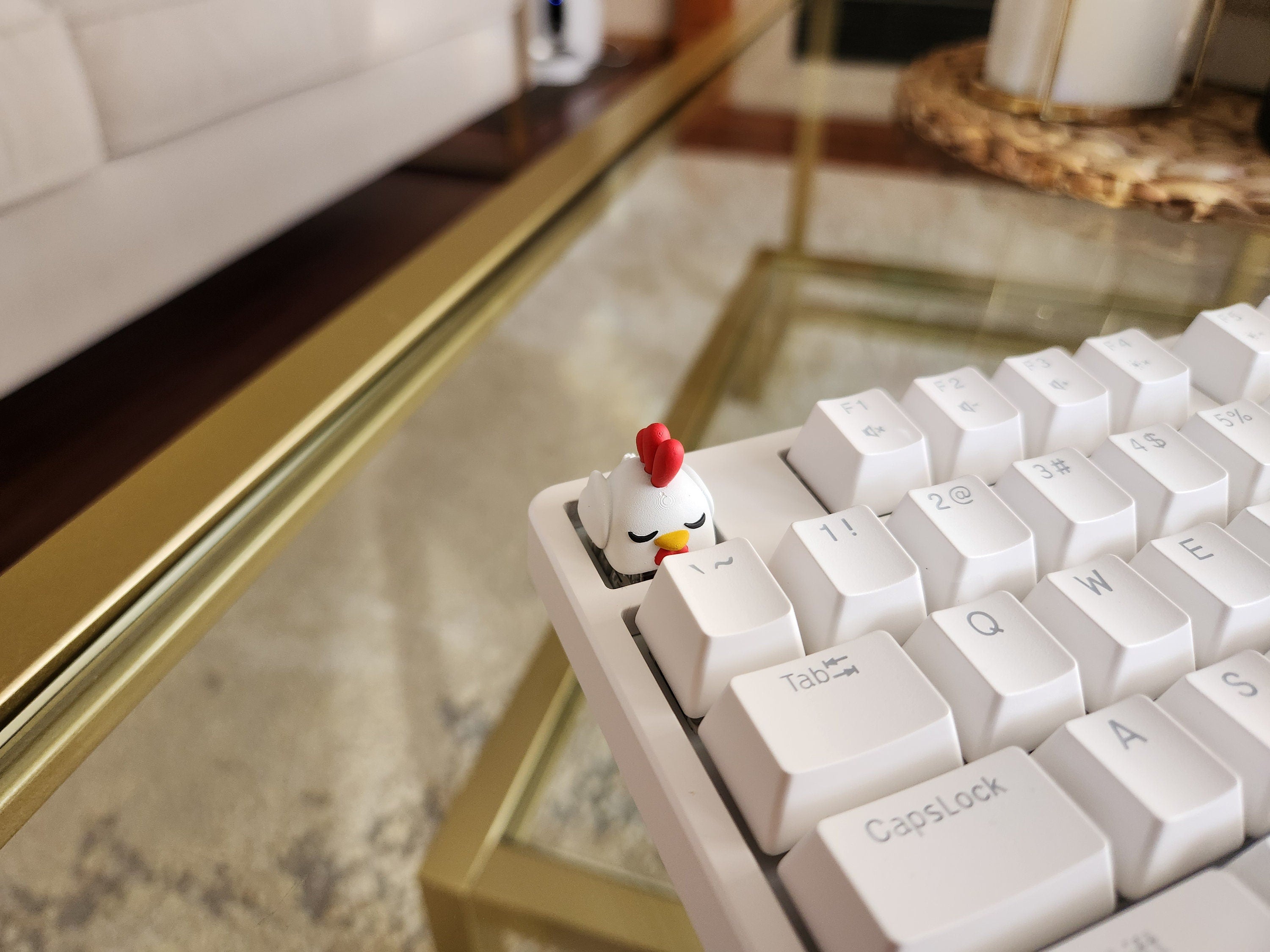 Hand-Painted Palworld Chikipi Artisan Keycap for mechanical keyboard