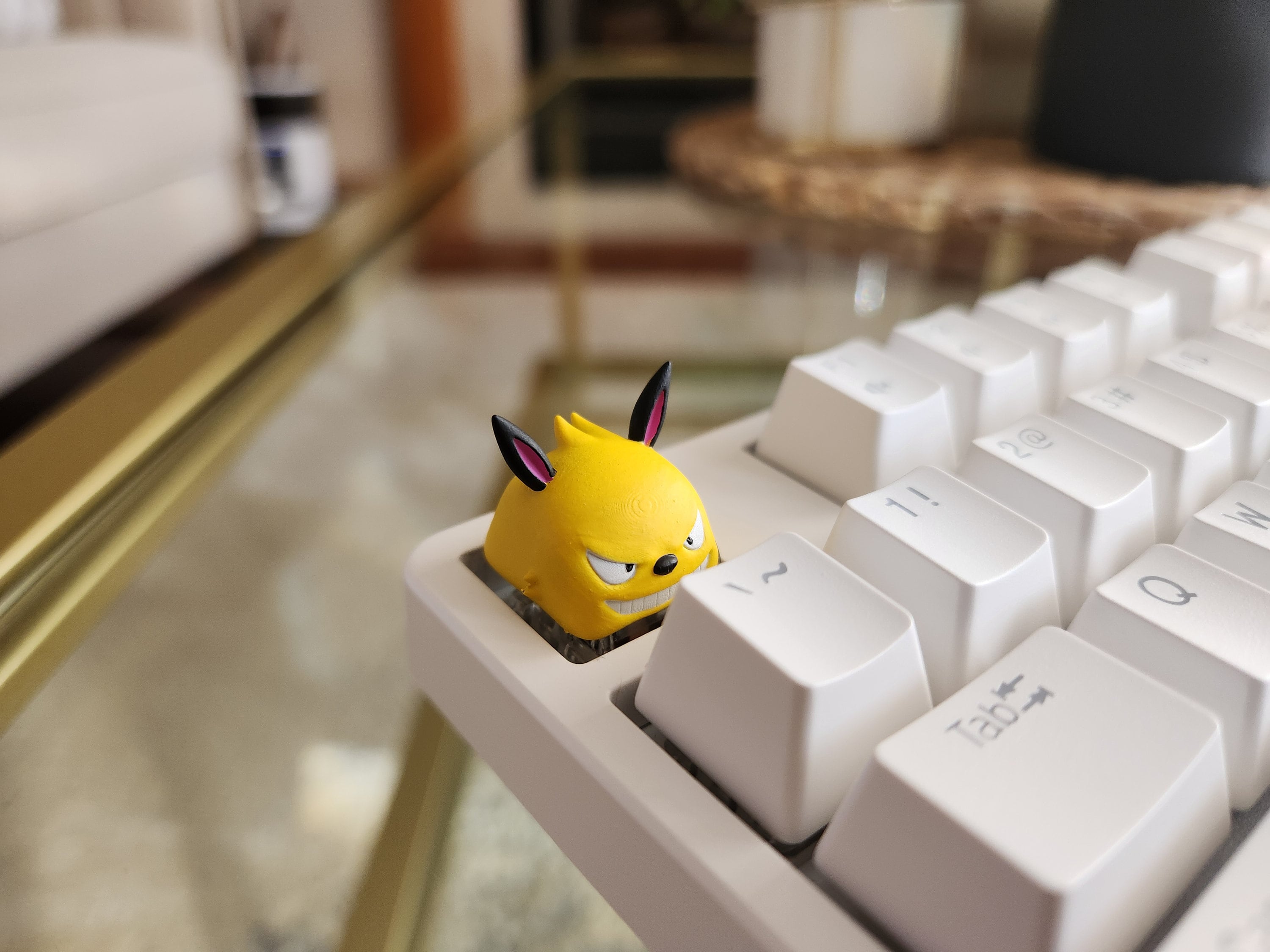 Hand-Painted Palworld Grizzbolt Video Game Artisan Keycap for mechanical keyboard