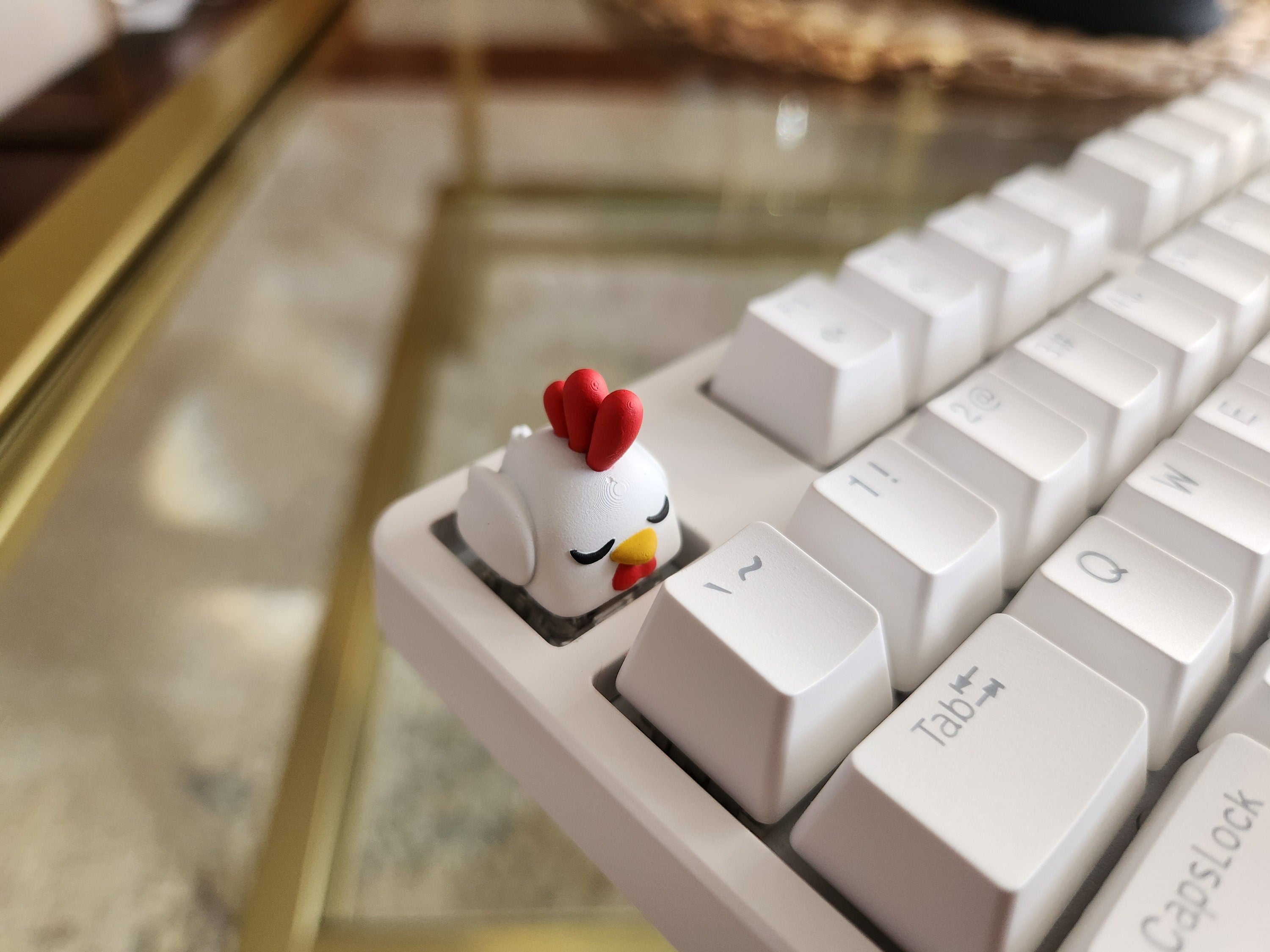 Hand-Painted Palworld Chikipi Artisan Keycap for mechanical keyboard