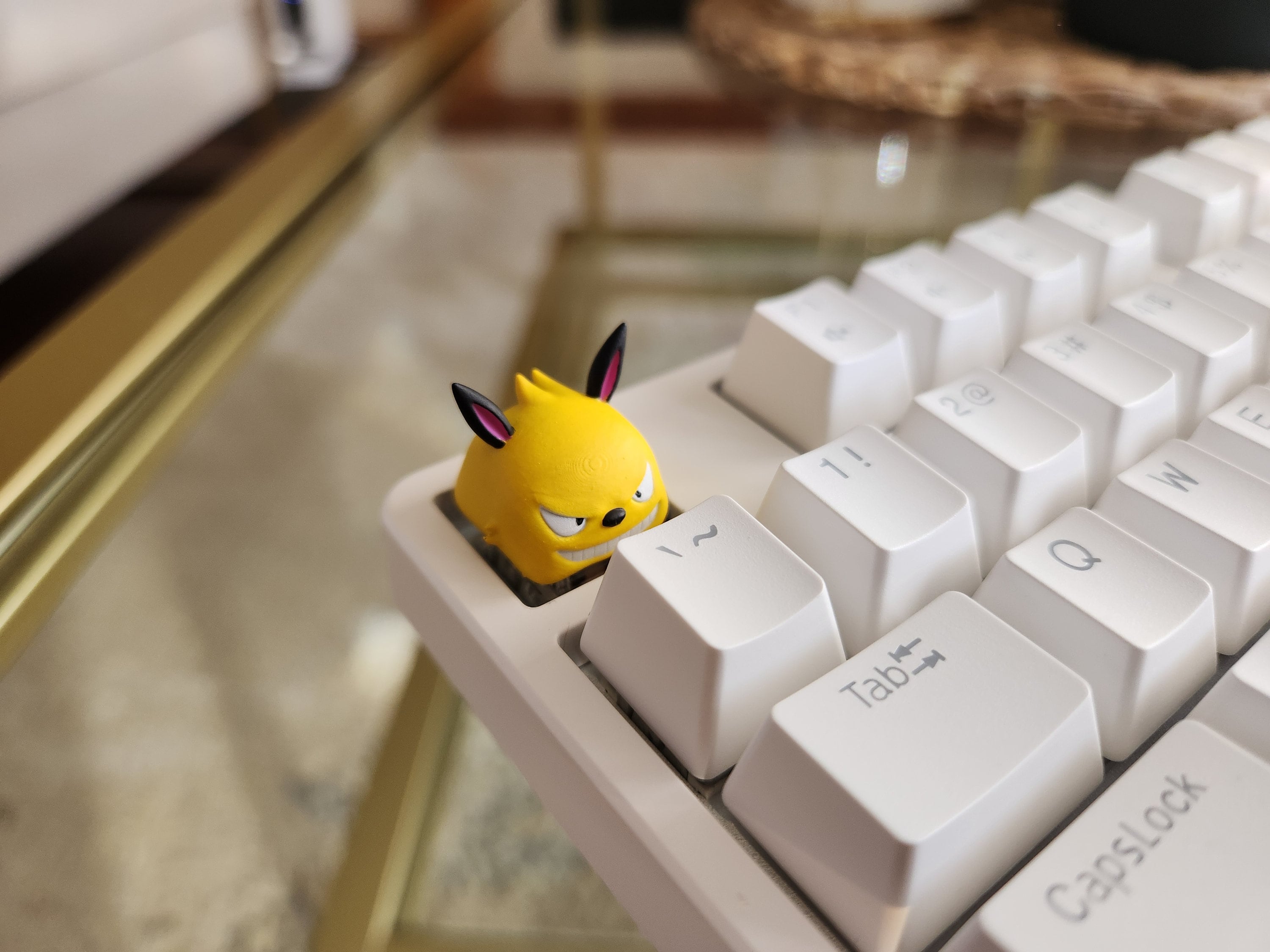 Hand-Painted Palworld Grizzbolt Video Game Artisan Keycap for mechanical keyboard