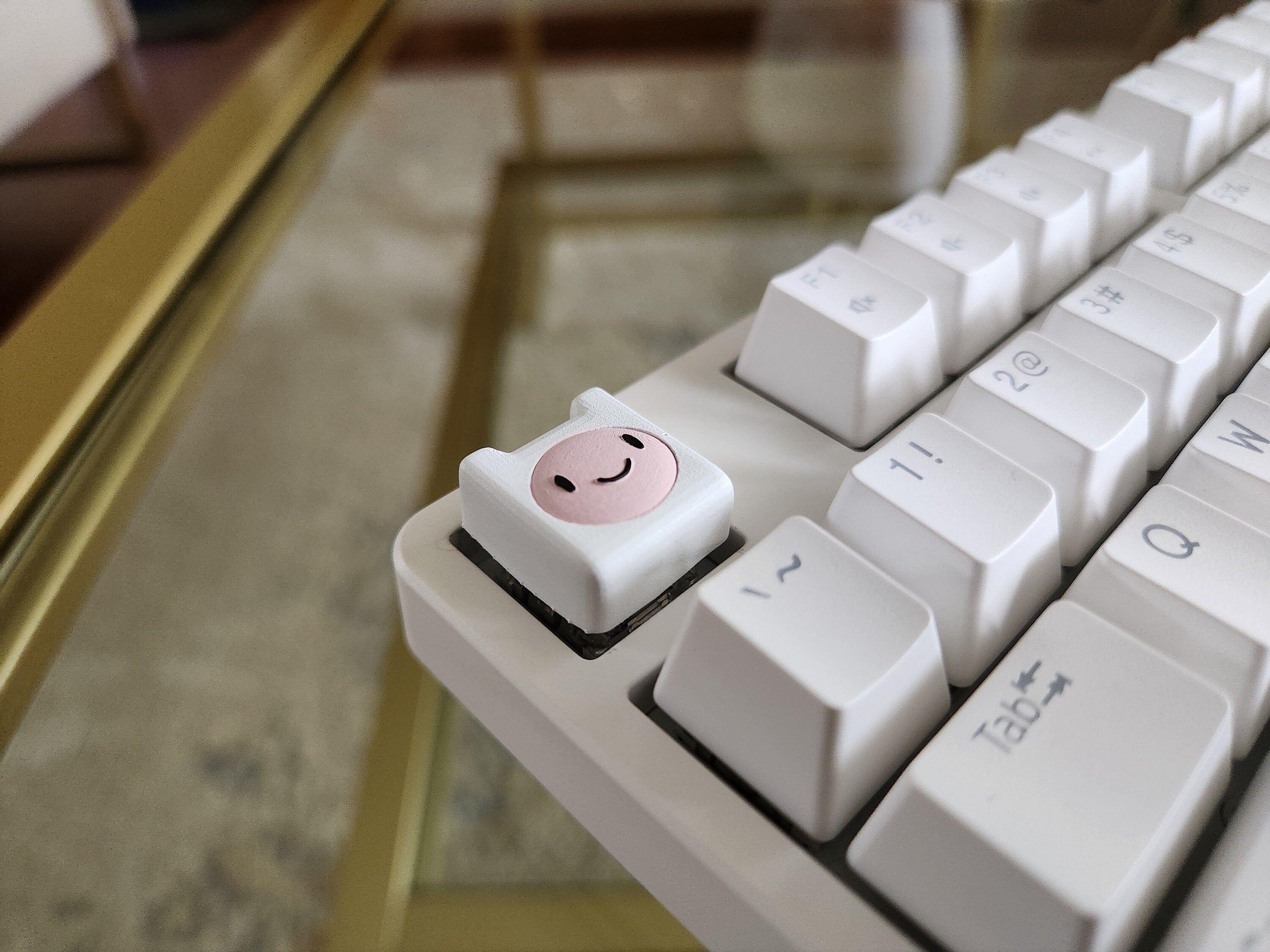 Hand-Painted Adventure Time Finn Artisan Keycap for mechanical keyboard